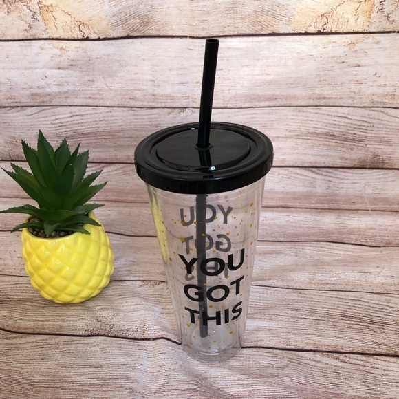 “YOU GOT THIS” Double Wall Tumbler with reusable straw 20.9 oz (620ml) - Picture 3 of 4
